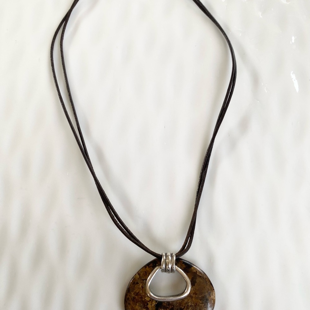 Silpada Bronze Age Necklace Leather Cord  N2014 - Picture 6 of 8
